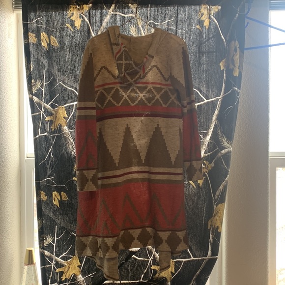 Almost Famous Native American print cardigan - Picture 2 of 4